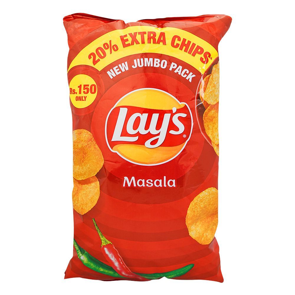Lays Masala Chips, New Jumbo Pack, 120g Rs150