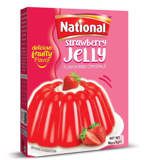 National Jelly Crystal Strawberry 80g