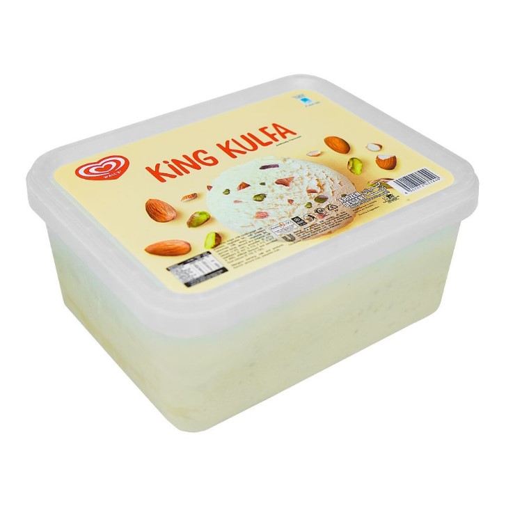 Walls King Kulfa Tub, Frozen Dessert, 1400ml