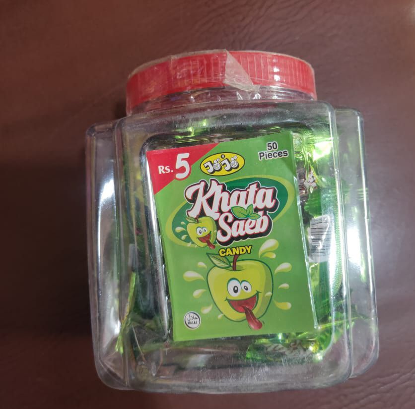 Jojo Khata Saeb Candy Jar 50 Pieces