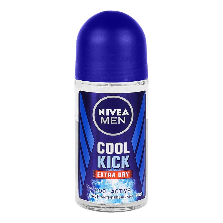 Nivea Men 48H Cool Kick Extra Dry Cool Active Roll On 50ml