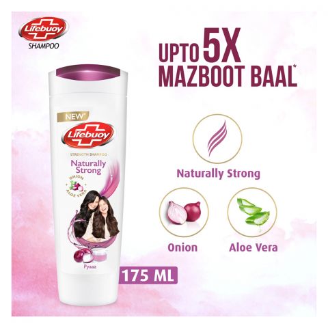 Lifebuoy Naturally Strong Onion + Aloe Vera Strength Shampoo -– 175ml