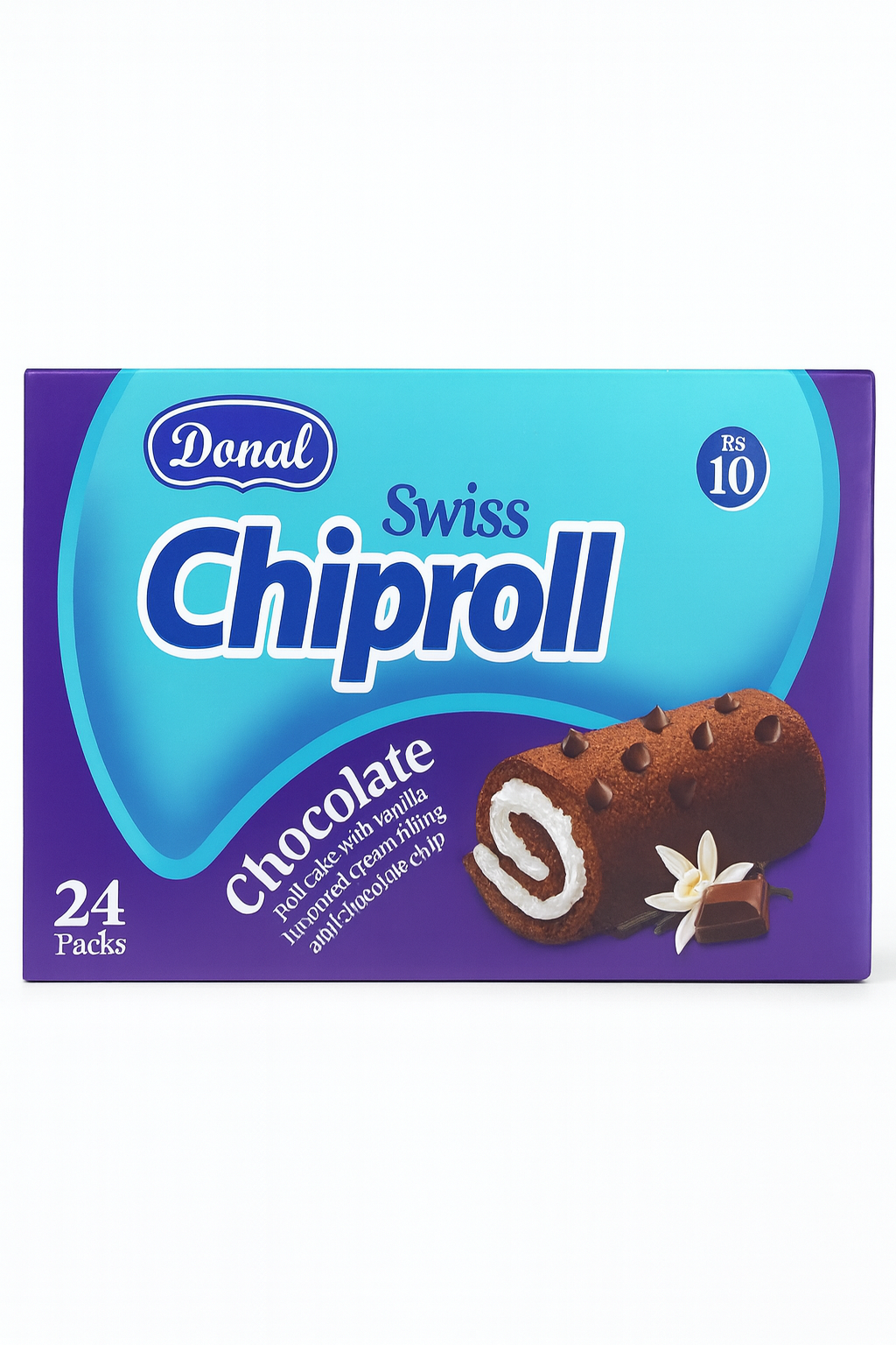 Donal Swiss Chiproll Chocolate – 24 Pack (Rs.10 Each)