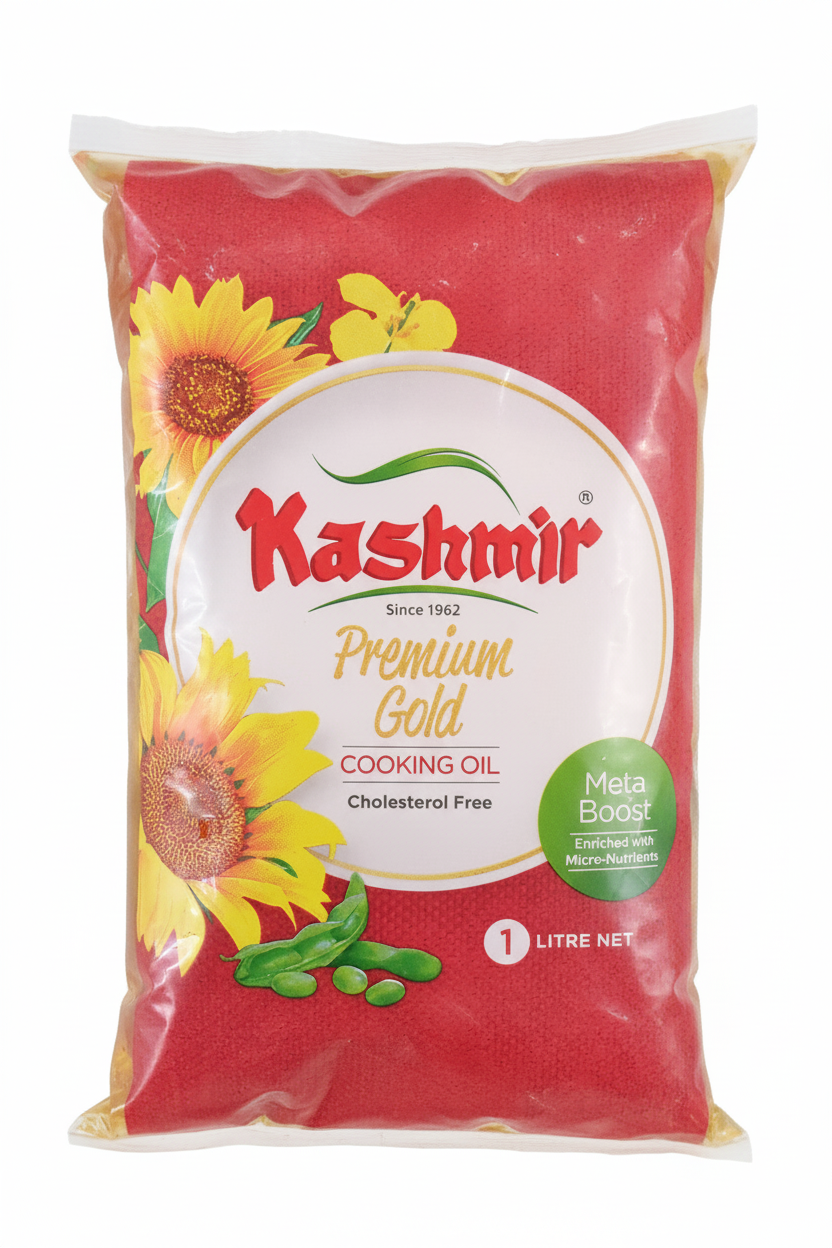 Kashmir Premium Gold Cooking Oil – 1 Litre