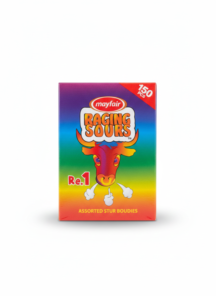Mayfair Raging Sours Candies – 150 Pcs Box