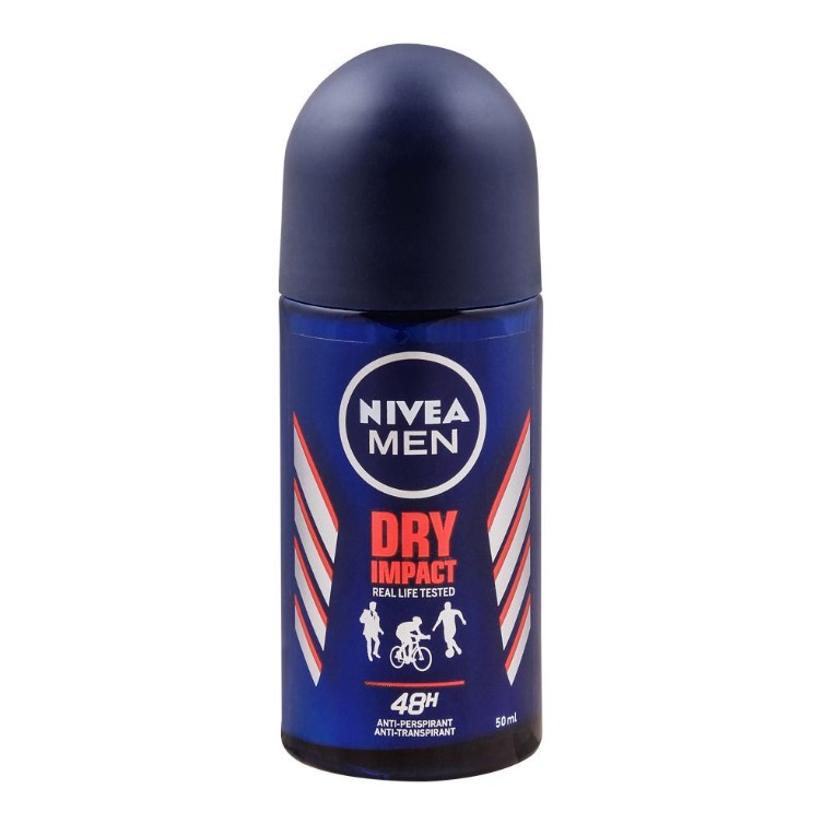 Nivea Men 72H Dry Impact – Roll On (50ml)