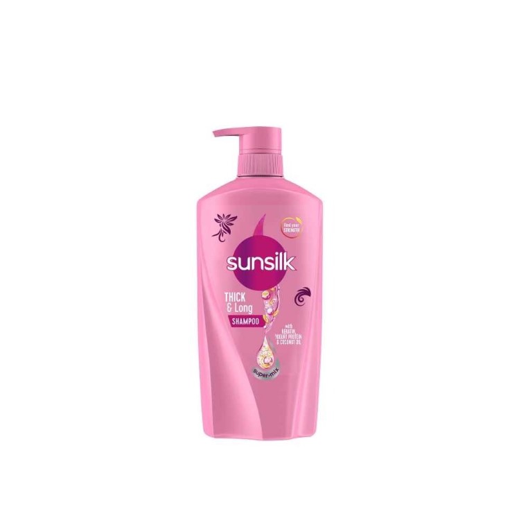 Sunsilk Thick &amp; Long Keratin Yogurt Protein &amp; Coconut Oil Shampoo, 660ml