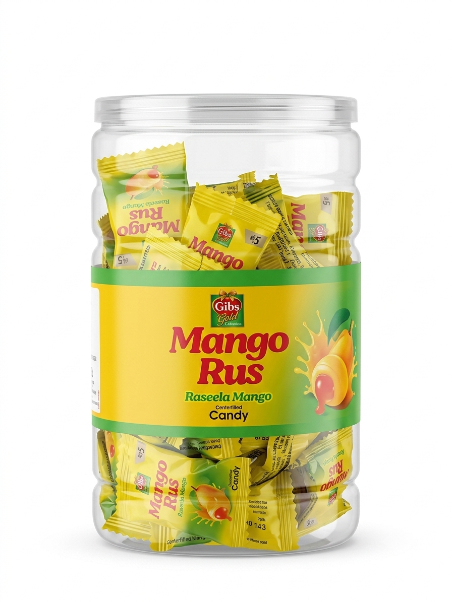 Gibs Mango Rus Candy 50 Pieces
