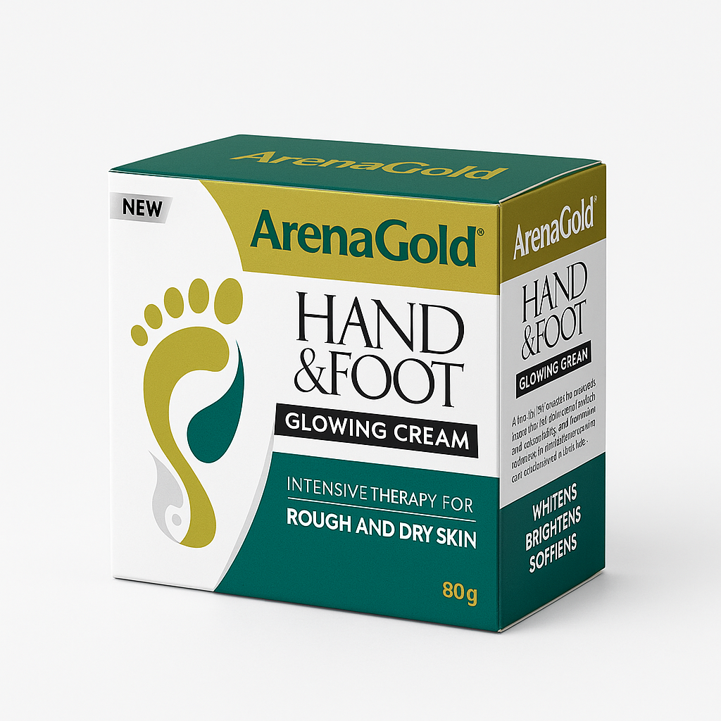 Arena Gold Hand &amp; Foot Glowing Cream – 80g