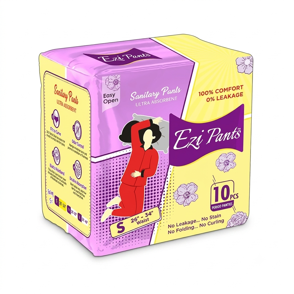 Ezi Pants Sanitary Pants – Small | 10 Pieces