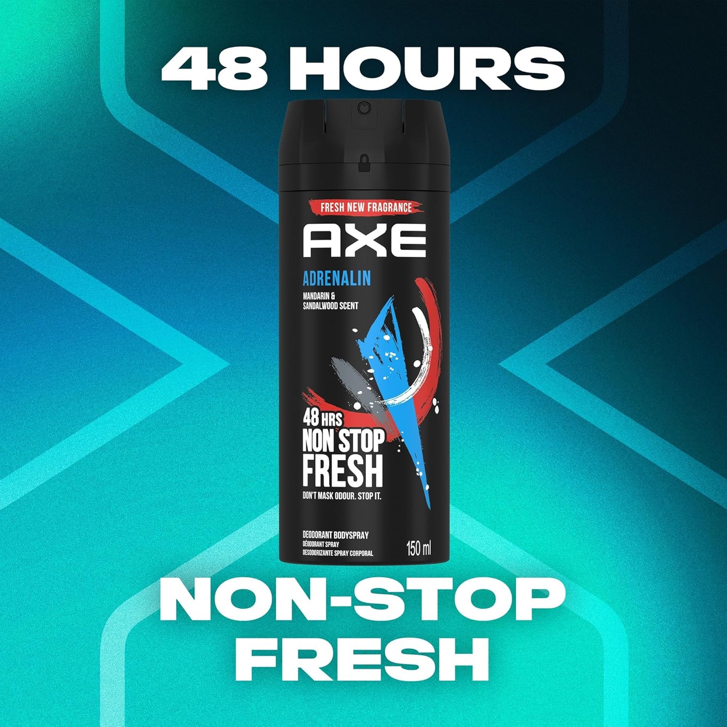 AXE Adrenalin Deodorant Body Spray – 48H Fresh -150 ML-