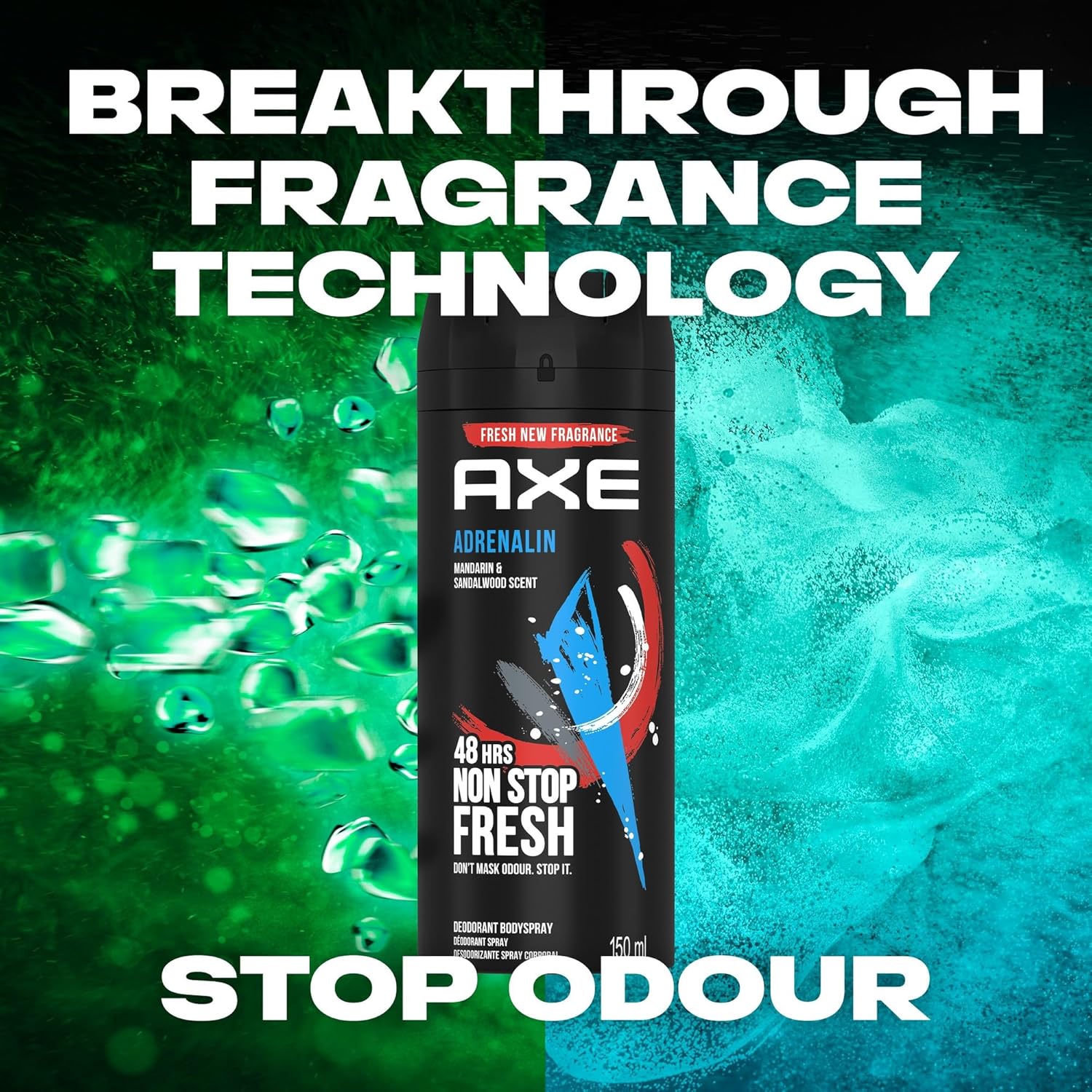 AXE Adrenalin Deodorant Body Spray – 48H Fresh -150 ML-