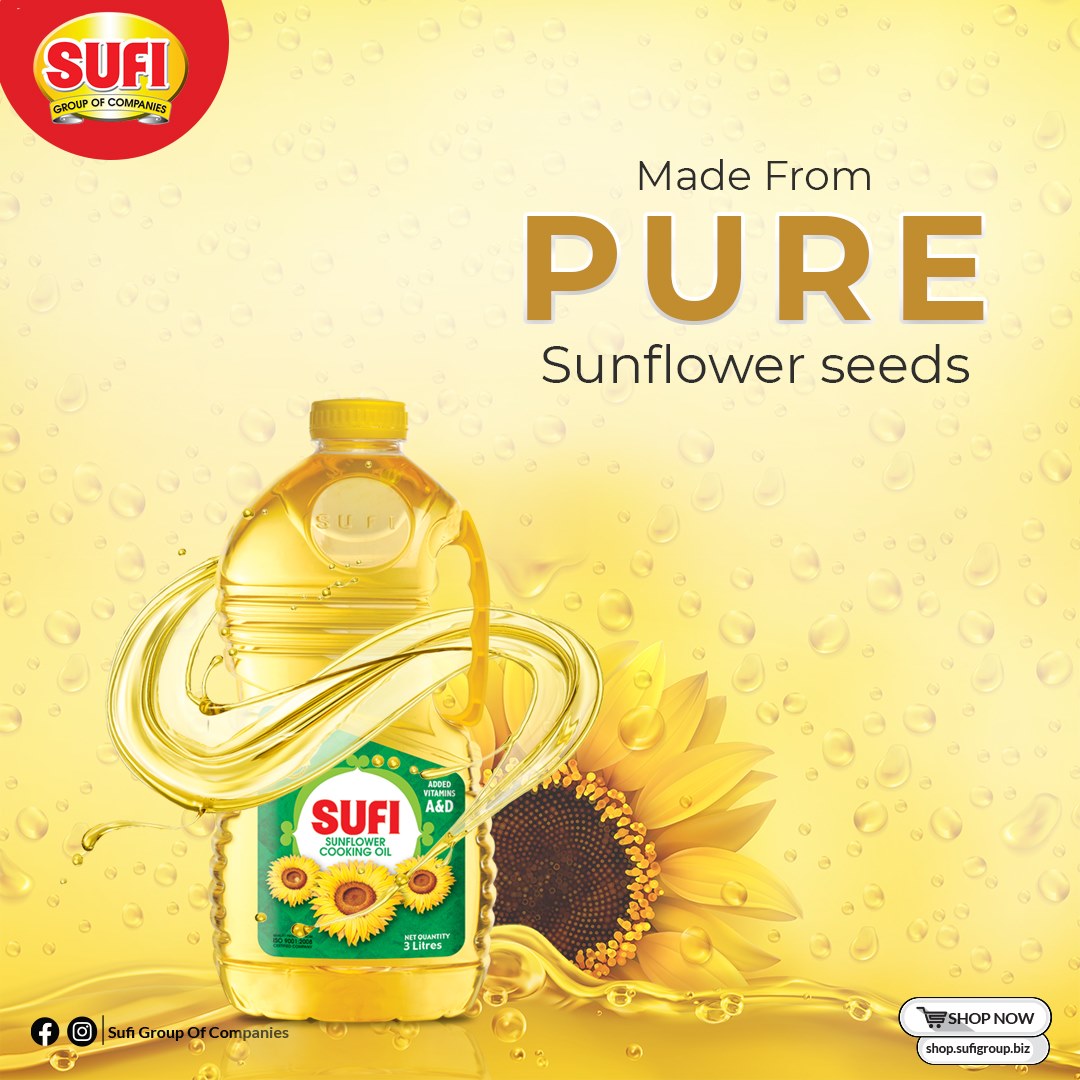 Sufi Sunflower Cooking Oil 3ltr