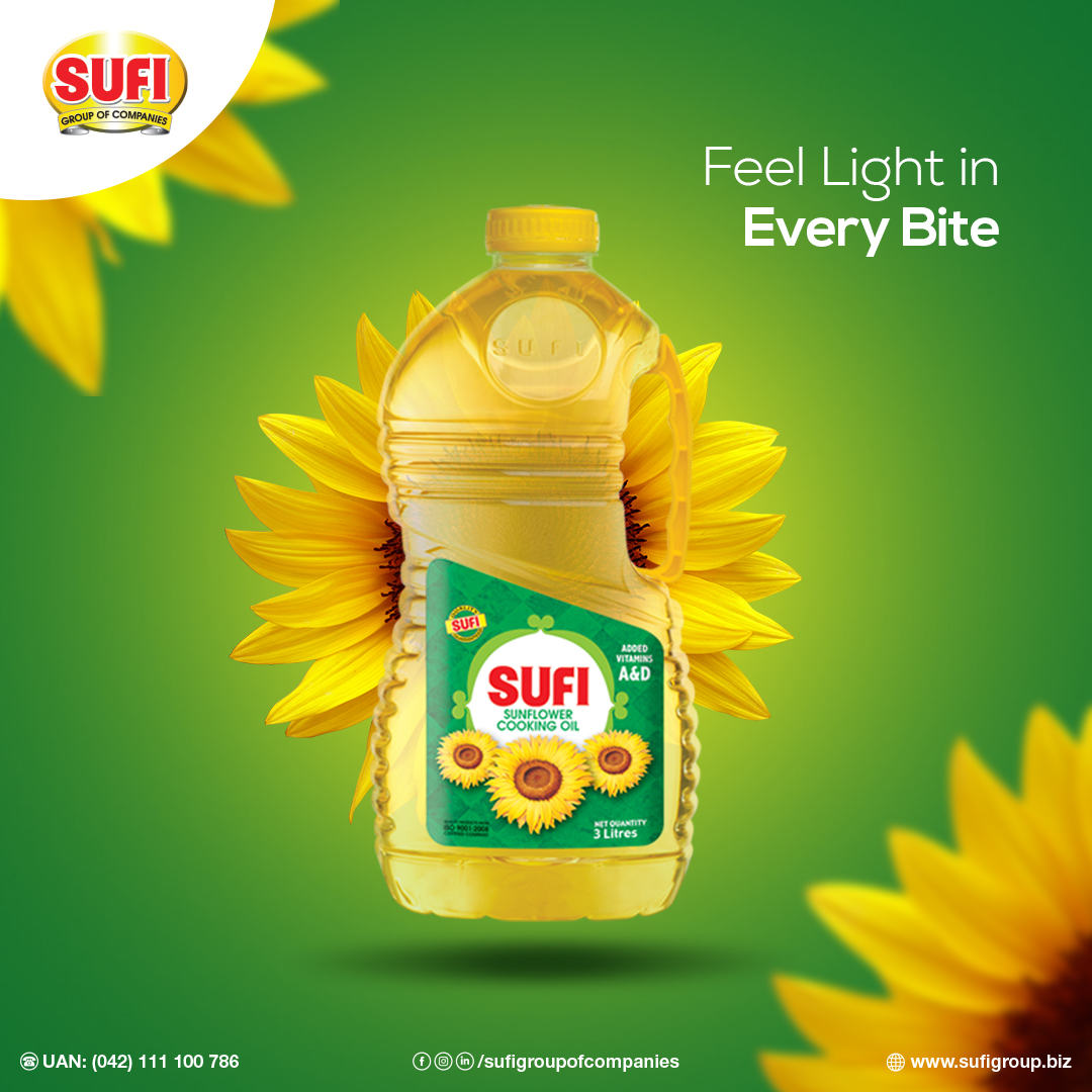 Sufi Sunflower Cooking Oil 3ltr
