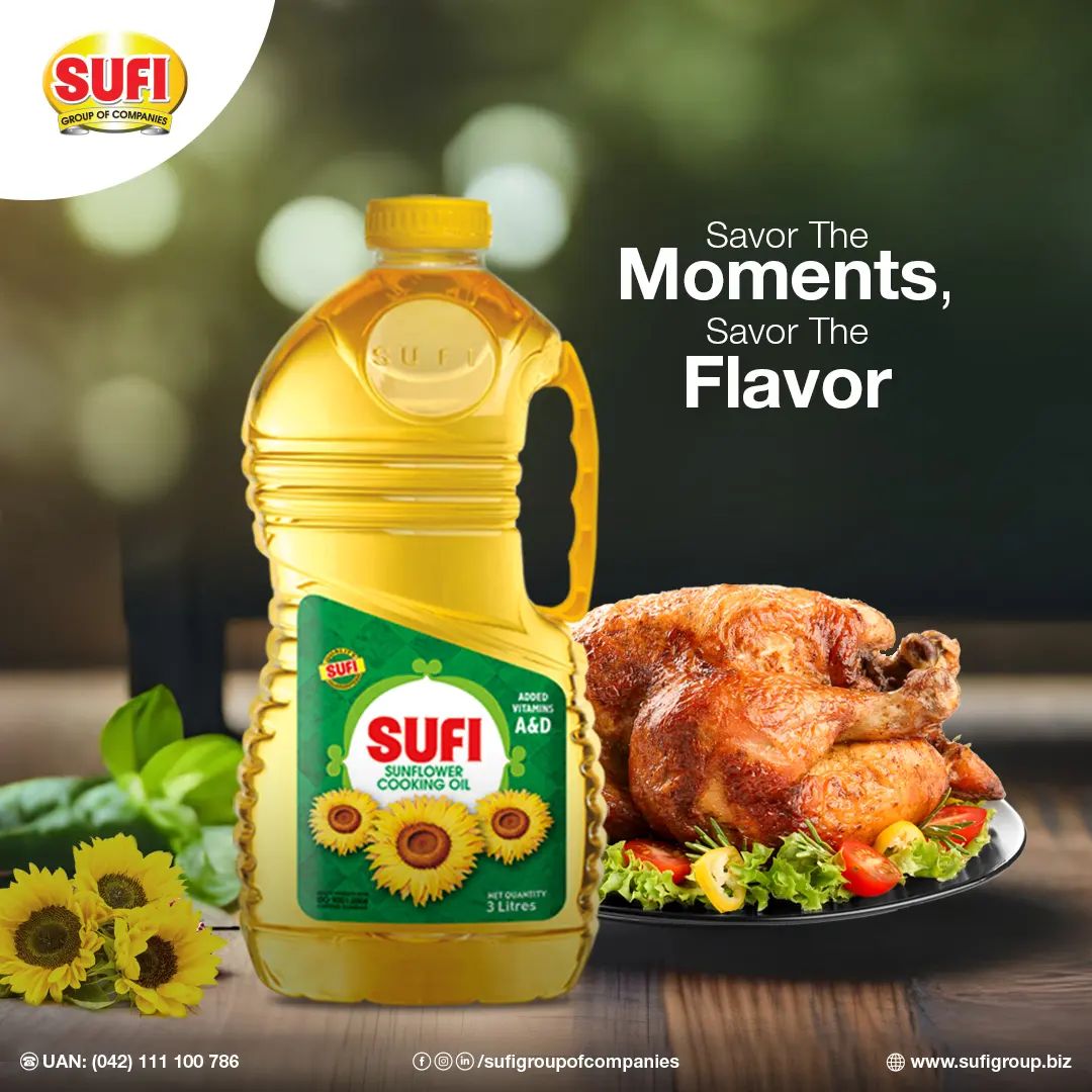 Sufi Sunflower Cooking Oil 3ltr