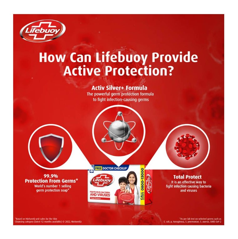 Lifebuoy Total 10 With Activ Silver Soap 128g