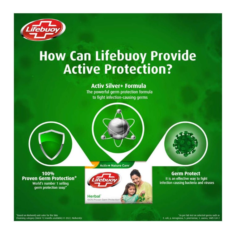Lifebuoy Nature With Activ Silver Soap 128g