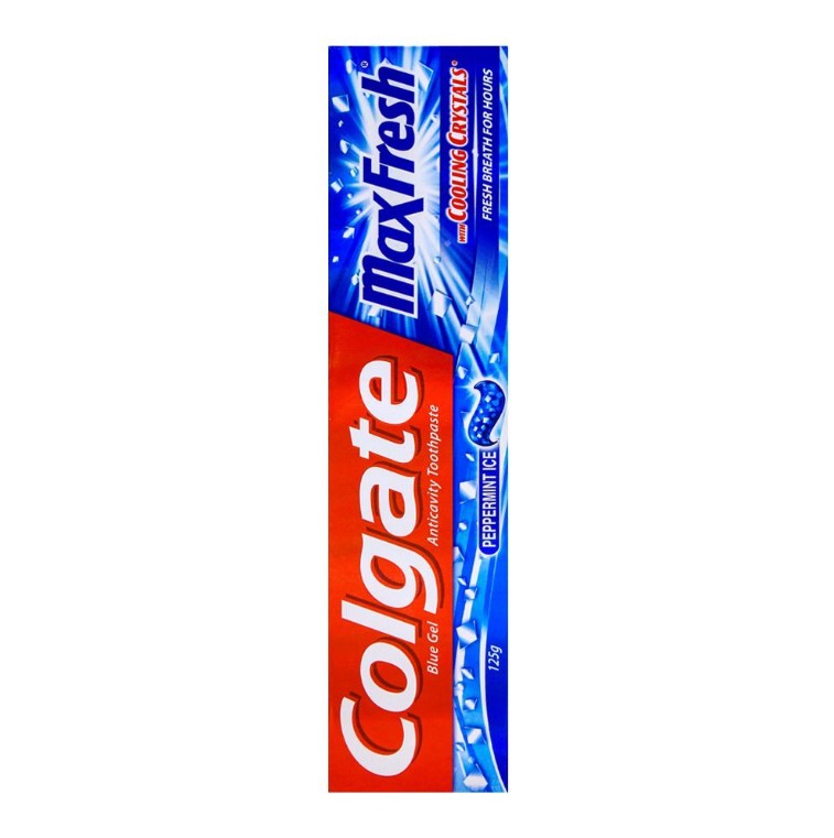 Colgate MaxFresh Blue Gel Peppermint Ice Toothpaste 125g+25g 20% Extra Free