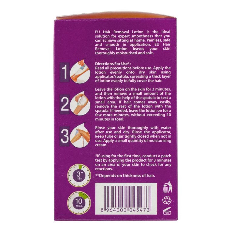 Eu Safe &amp; Smooth Normal Skin Hair Removal Lotion,60gm