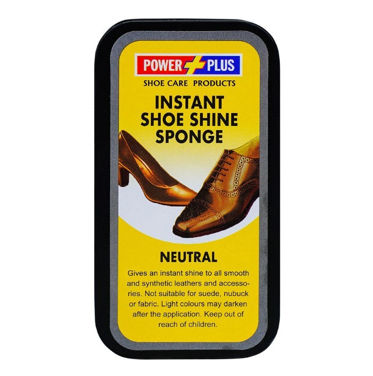 Power Plus Instant Neutral Shoe Shine Sponge