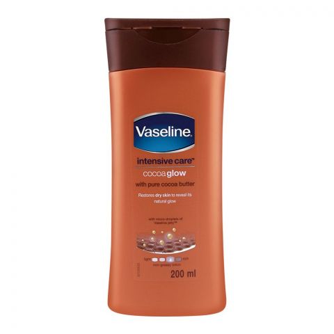 Vaseline Intensive Care Cocoa Glow Pure Cocoa Butter Lotion 100ml (Imported)