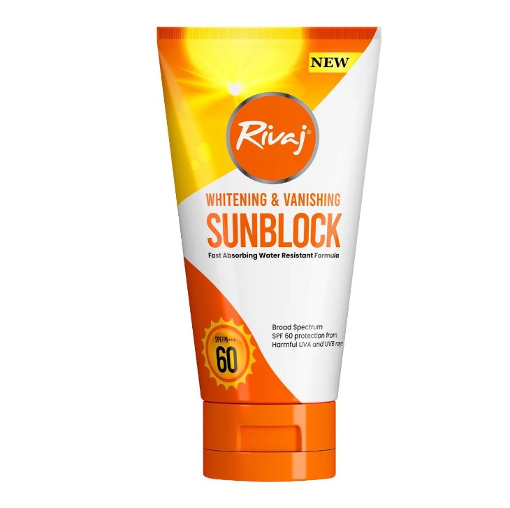 Rivaj Whitening &amp;amp;amp; Vanishing Sunblock, SPF-60, 40ml