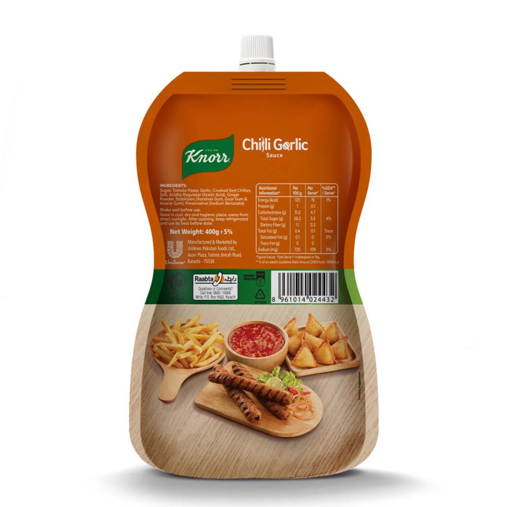 Knorr Chilli Garlic Sauce Pouch 190g