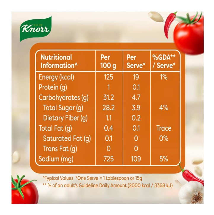Knorr Chilli Garlic Sauce Pouch 190g