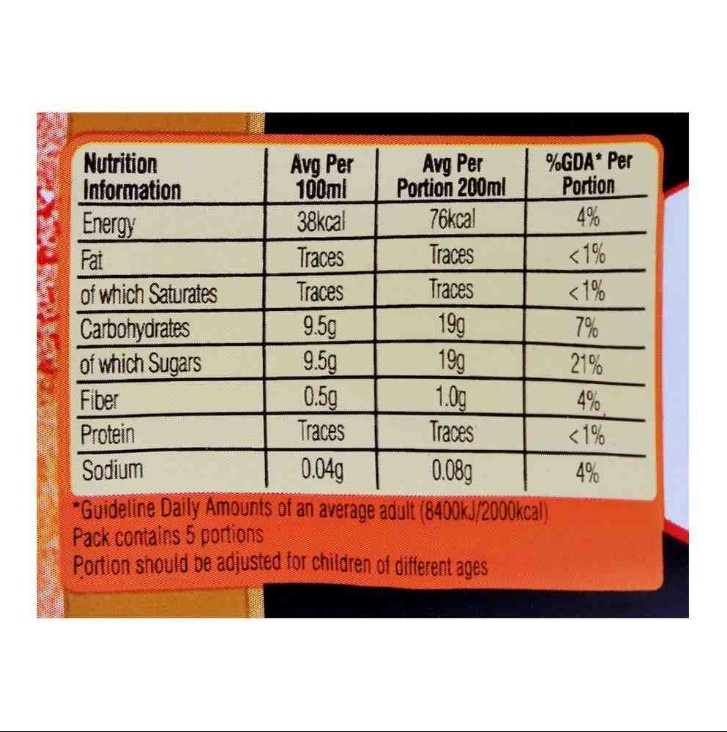 Nestle Fruita Vitals Peach 1ltr