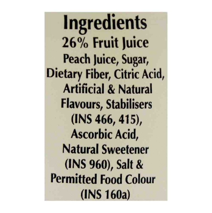 Nestle Fruita Vitals Peach 1ltr