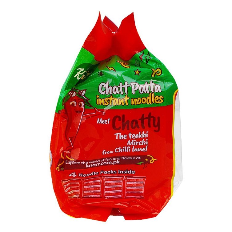Knorr Noodles Chatt Patta, Family Pack, 4-Pack Inside