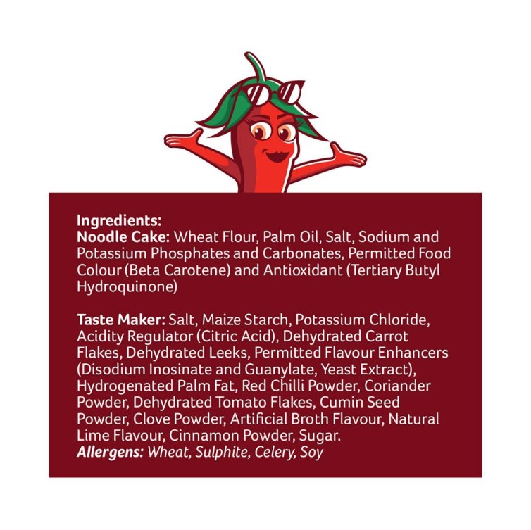 Knorr Noodles Chatt Patta, Family Pack, 4-Pack Inside