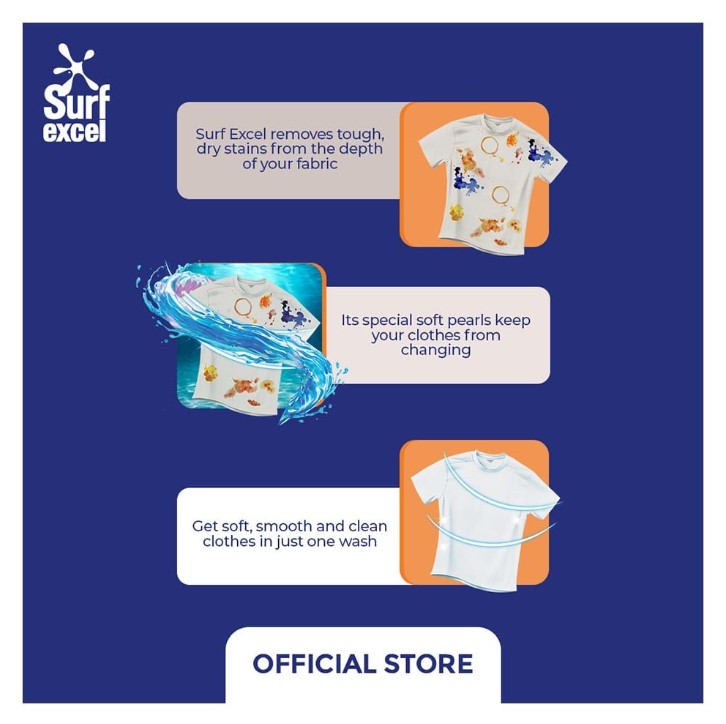 Surf Excel Deep Action Washing Powder – 1kg