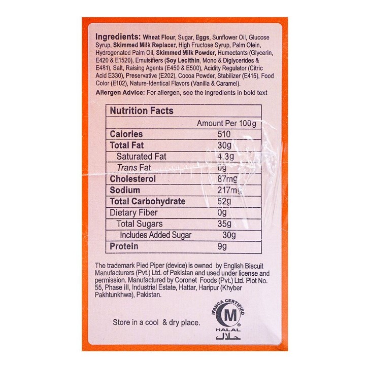 Peek Freans Cake Up Sweet Golden Caramel – 12 Pcs Box