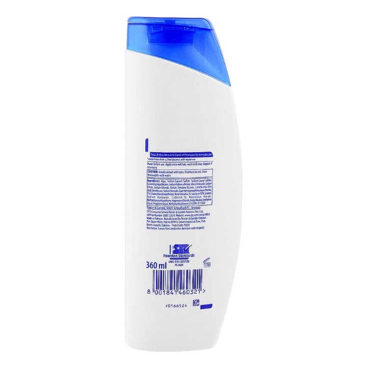 Head &amp; Shoulders Classic Clean Anti-Dandruff Shampoo – 360ml