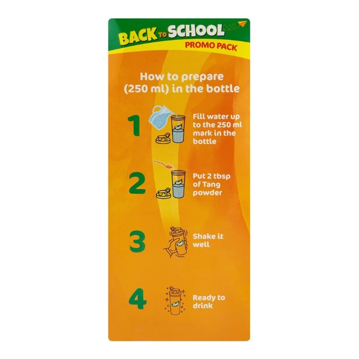 Tang Orange Back to School Promo Pack (Bottle + 2 Pouches)