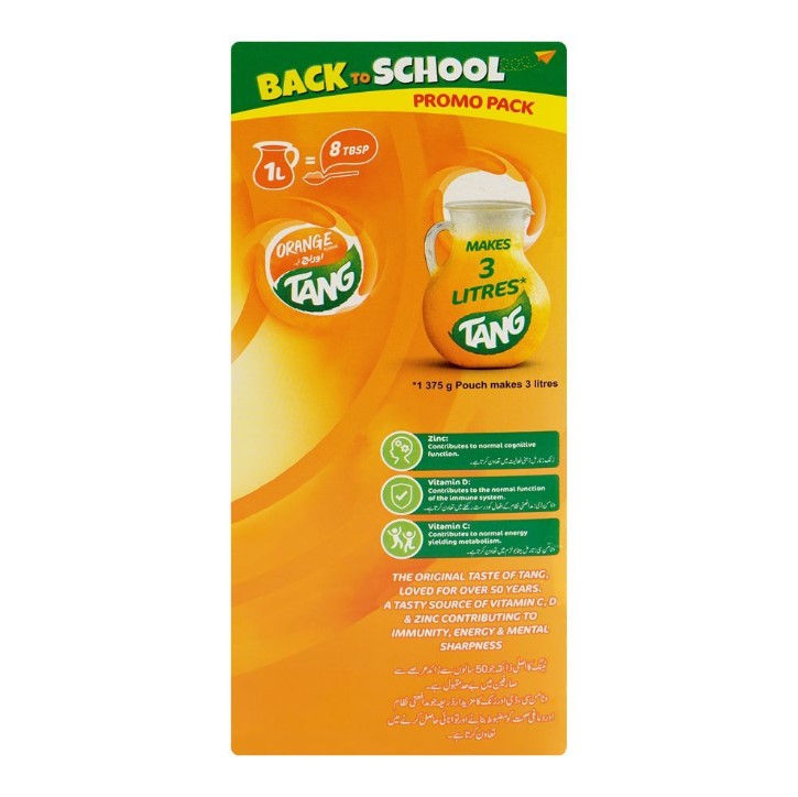 Tang Orange Back to School Promo Pack (Bottle + 2 Pouches)