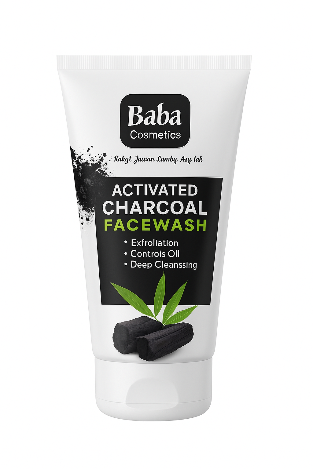 Baba Cosmetics Activated Charcoal Face Wash – 70g