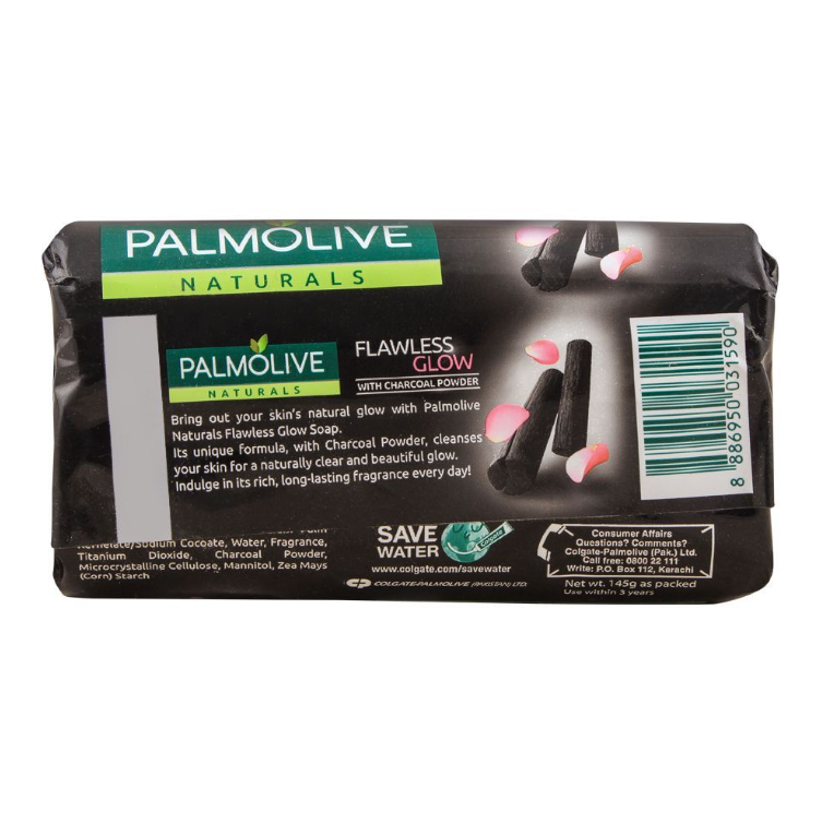 Palmolive Naturals Flawless Glow Soap – With Charcoal Powder (145g