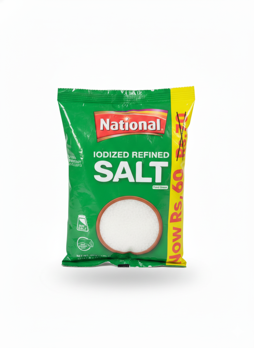 National Iodized Refined Salt – Rs.60 Pack