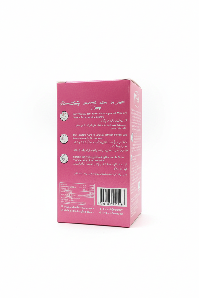 V Fresh Hair Removal Cream Jar