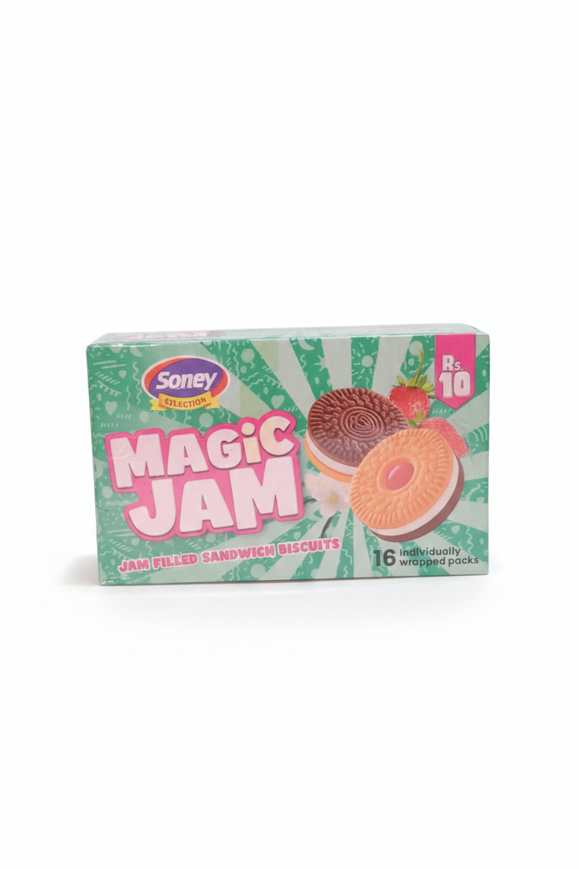 Soney Magic Jam Filled Sandwich Biscuits – 16 Packs