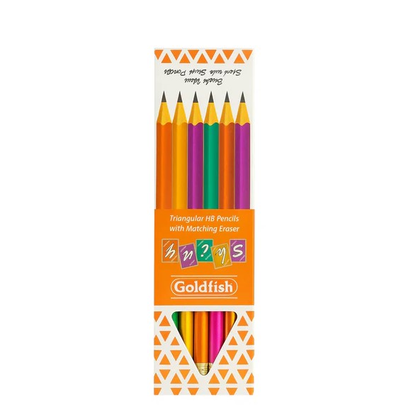 Goldfish Triangular HB Pencils – Pack of 12