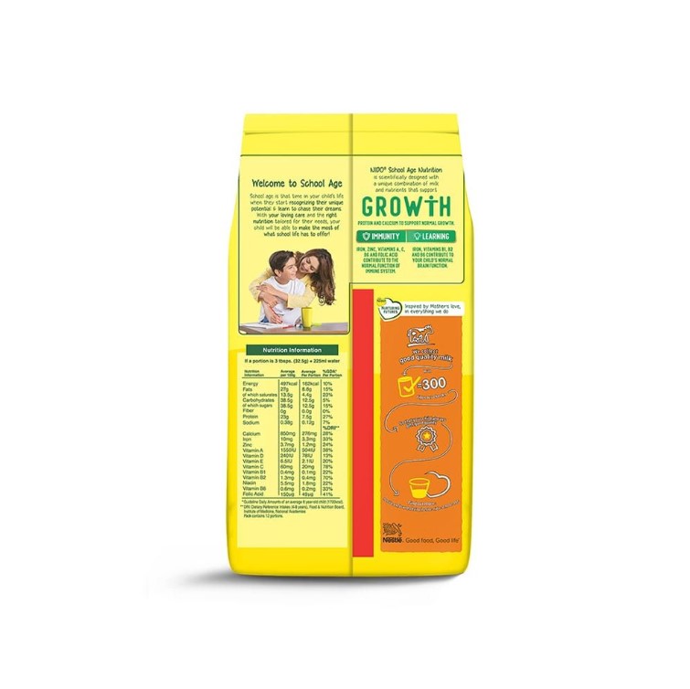 Nido FortiGrow School Age Milk Powder Pouch – 390g