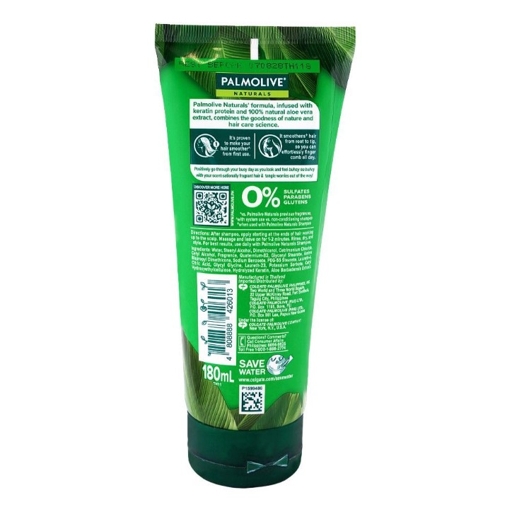 Palmolive Silky Straight Olive Oil &amp; Keratin Conditioner – 180ml