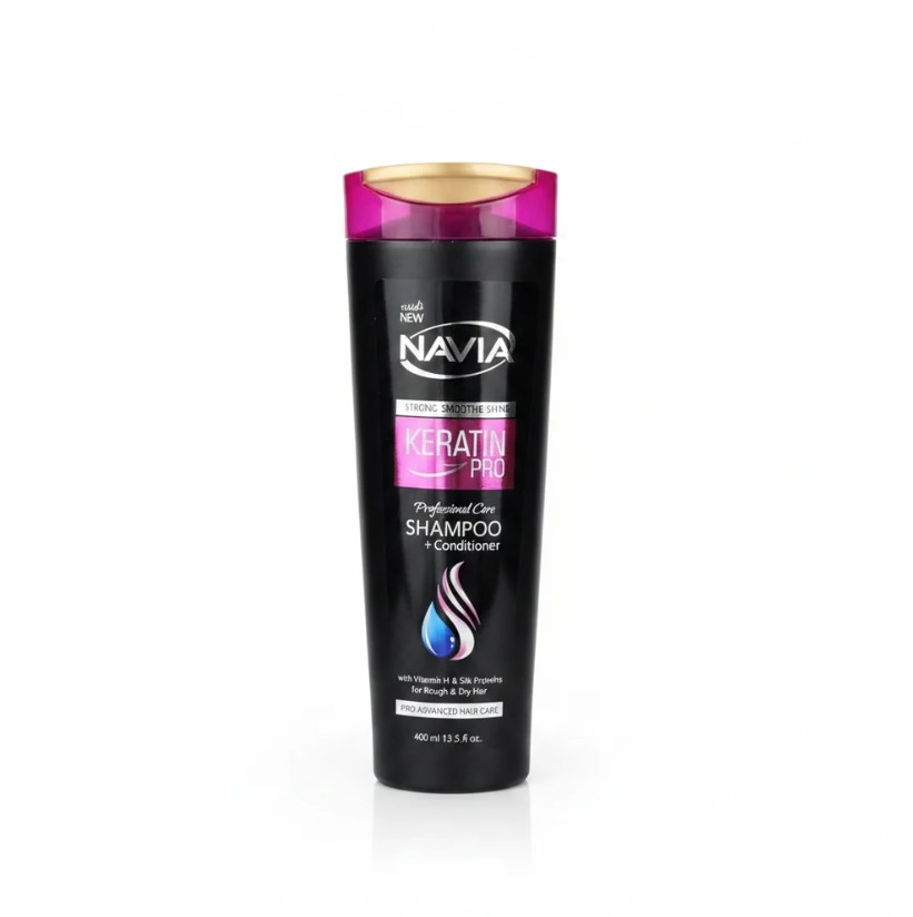 Navia Keratin Pro Strong Smooth &amp; Shine Shampoo – 400ml