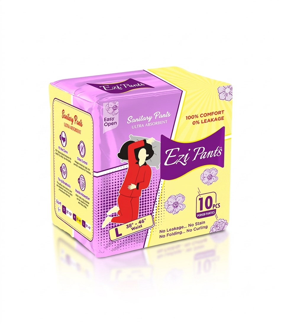 Ezi Pants Sanitary Pants – Large | 10 Pieces