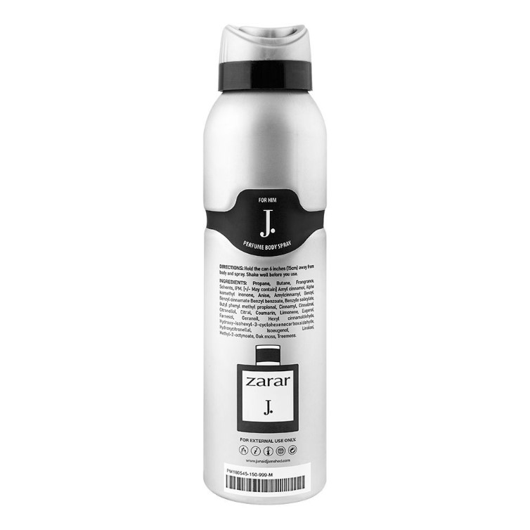 Junaid Jamshed J. Zarar Perfume Body Spray – 150ml