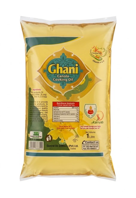 Ghani Canola Cooking Oil – 1 Litre