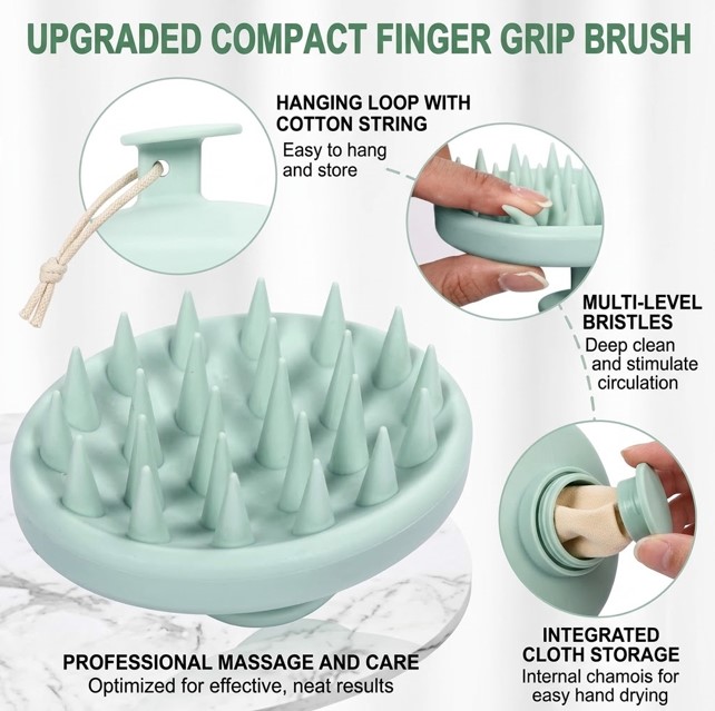 Hair Scalp Massager &amp; Shampoo Brush